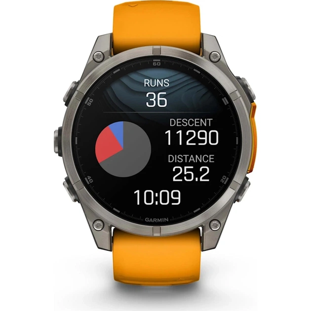 Смарт-годинник Garmin fenix 8 47mm, AMOLED, Saph, Ti/Bare/Grpht, SparkOrg/GrphtBd, (010-02904-11/010-02904-19) - picture 10
