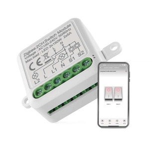 Модуль управління розумним будинком EMOS H5102 ZigBee 3.0 2-Channel (H5102) зображення 1