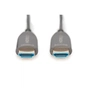 Кабель мультимедійний HDMI M to HDMI M 15m 8K AOC hybrid-fiber black Digitus (AK-330126-150-S) - зменшене зображення 2