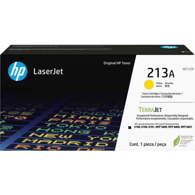 Картридж HP CLJ 213A Yellow 3K (W2132A) - изображение 1