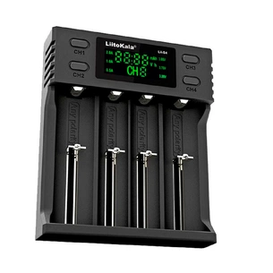 Зарядний пристрій для акумуляторів Liitokala 4 Slots, LCD дисплей, Li-ion/Ni-MH/Ni-Cd/AA/ААA/AAAA/С (Lii-S4) зображення 1