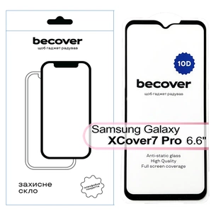 Скло захисне BeCover Samsung Galaxy XCover7 Pro SM-G766B 10D Black (713554) зображення 1