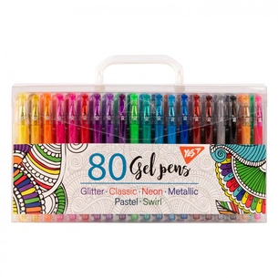 Ручка гелева Yes набір 80 штук (420437) зображення 1