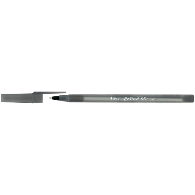 Ручка масляна Bic Round Stic, чорна (bc920568) - зображення 1