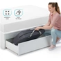 Ліжечко Kinderkraft манеж 2 в 1 Movi Grey Wooden (5902533918454) - зменшене зображення 5
