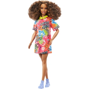 Лялька Barbie Модниця в яскравій сукні-футболці (HJT00) зображення 1