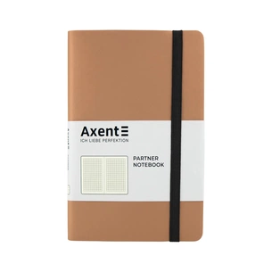 Блокнот Axent Partner Soft, 125х195, 96 арк., кліт., золотий (8206-35-A) зображення 1