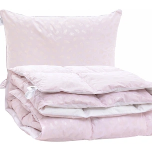 Ковдра MirSon Набір №2168 Bio-Pink Зима 90% пух 200х220 + подушка (2200003025576) зображення 1