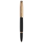 Ручка пір'яна Parker PARKER 51 Premium Black GT  FP18 F (57 011) - зменшене зображення 1