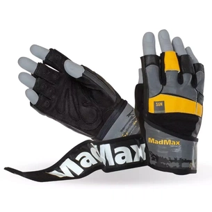 Рукавички для фітнесу MadMax MFG-880 Signature Black/Grey/Yellow XXL (MFG-880_XXL) изображение 1