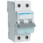 Автоматичний вимикач Hager 2-п. B 20A (6kA) 2M (B) (MBN220) - зменшене зображення 1