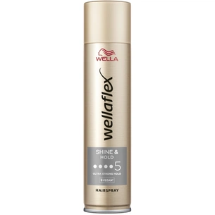 Лак для волосся WellaFlex Shine & Hold 5 Ultra Strong Hold 250 мл (4056800626168) изображение 1