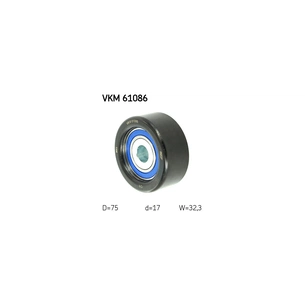 Ролик натягувача ременя SKF VKM 61086 зображення 1