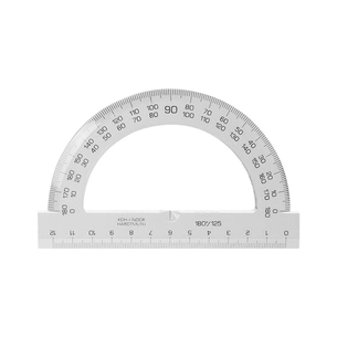 Лінійка Koh-i-Noor Транспортир 180/125, безкольоровий (746238) зображення 1