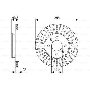 Гальмівний диск Bosch 0 986 479 W05 зображення 1