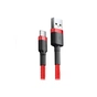 Дата кабель USB 2.0 AM to USB-C 0.5m 3A red Baseus (CATKLF-A09) - зменшене зображення 3