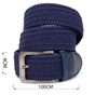 Ремінь Vintage Текстильний Синій (20520) - зменшене зображення 3