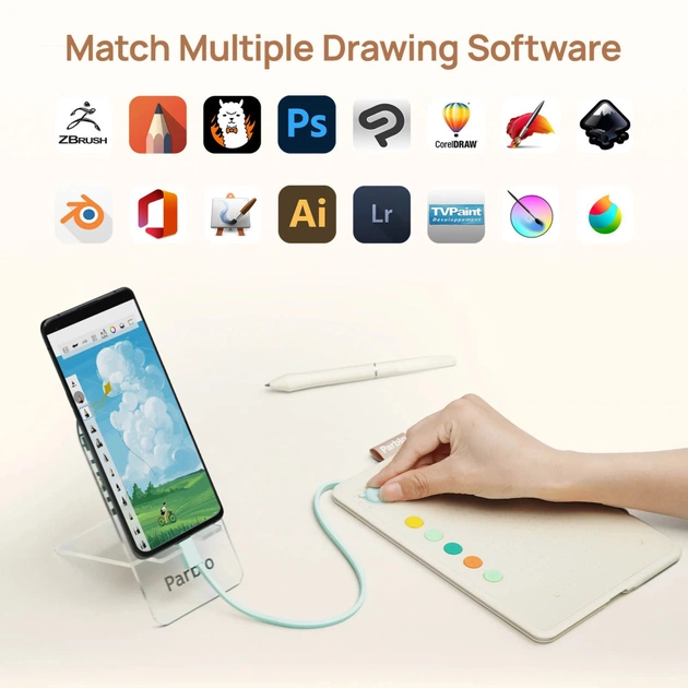 Графический планшет Parblo Ninos Q Mobile (NINOSQ) - изображение 7