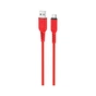 Дата кабель USB 2.0 AM to Micro 5P 1.0m 2.4A nylon X59 red HOCO (6931474744906) - зменшене зображення 1