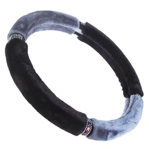 Чехол на руль VITOL M чорн. (VLOD-F93 BK/GY M) изображение 1