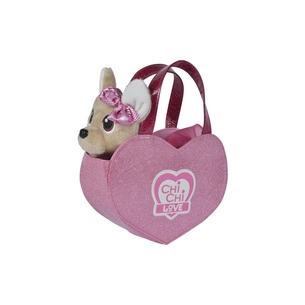 М'яка іграшка Chi Chi Love Собачка Рожеве серце з сумочкою 20 см (5890055) зображення 1