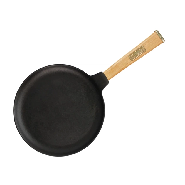 Сковорода Brizoll Optima чавунна з ручкою для млинців 220х15 мм (O2215-P) - picture 2
