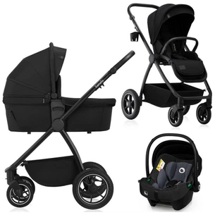 Коляска Lionelo 3 в 1 MERIL 3IN1 BLACK ONYX (LO-MERIL 3IN1 BLACK ONYX) зображення 1