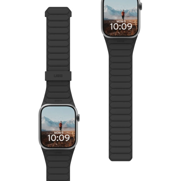 Ремешок для смарт-часов UAG для Apple Watch Ultra 2/Ultra-49-45-44-42mm, Pathfinder, Black/Titanium (194161114036) - изображение 6