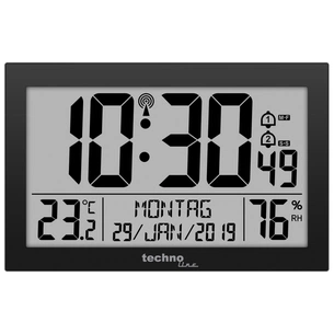 Настінний годинник Technoline Black (WS8016 schwarz) (DAS303935) picture 1