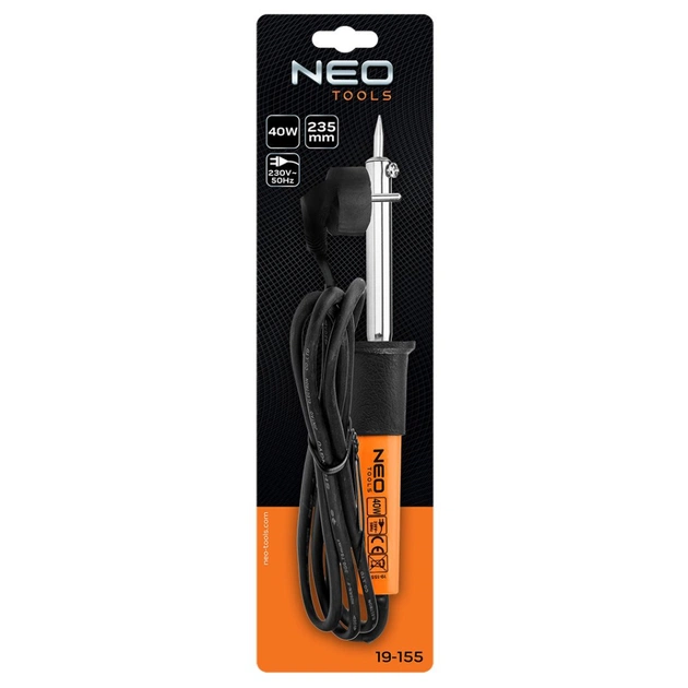 Паяльник електричний Neo Tools 40Вт 450°C нікельована мідь (19-155) - picture 10