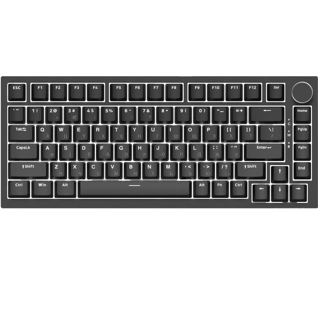 Клавіатура Ajazz AK820 Red Switch Black USB-C (AK820-R-B) - зображення 13