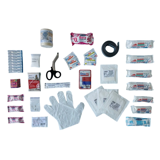 Набір техдопомоги Poputchik з Аптечкою АМА1 ДСТУ (ВП-2+Аптечка+Знак+Жилет) (33-031-IS) - изображение 6