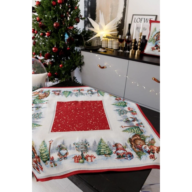 Скатертина Прованс гобеленова Різдвяне багаття 135х350 см (037408) - picture 11