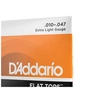 Струни для гітари D'Addario Flat Tops Phosphor Bronze Extra Light (10-47) (EFT15) - зменшене зображення 4