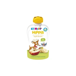 Дитяче пюре HiPP Organic HiPPiS Pouch Яблуко-банан, 100 г (9062300133711) зображення 1
