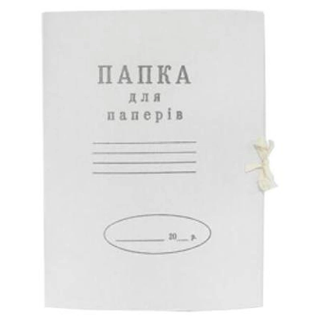 Папка на зав'язках Buromax А4, carton 0,4мм (single cut) (BM.3357) - зображення 1