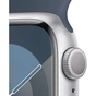 Смарт-годинник Apple Watch Series 9 GPS 41mm Silver Aluminium Case with Storm Blue Sport Band - S/M (MR903QP/A) - зменшене зображення 4