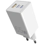 Зарядний пристрій Sigma 2xUSB-C PD65W + 1xUSB QC3.0 GaN X-power PS65-01 white (4827798637715) - зменшене зображення 11