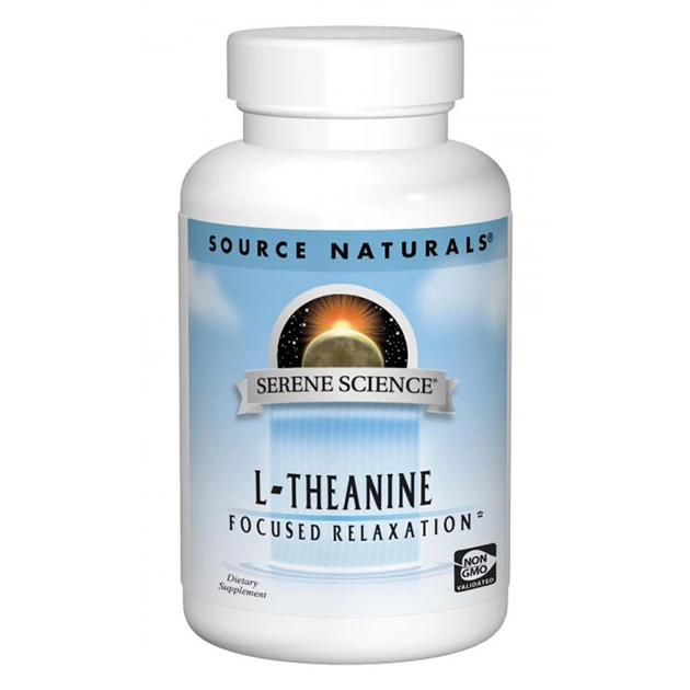 Амінокислота Source Naturals Теанін 200мг, Serene Science, 60 капсул (SNS-01646) - зображення 1