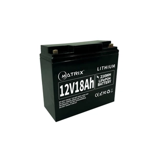 Батарея LiFePo4 Matrix 12.8V-18Ah 230.4Wh (MLR 1218) изображение 1