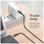 Дата кабель USB-C to USB-C 1.0m PD Fast Charging 65W 3А grey ColorWay (CW-CBPDCC040-GR) - preview 3
