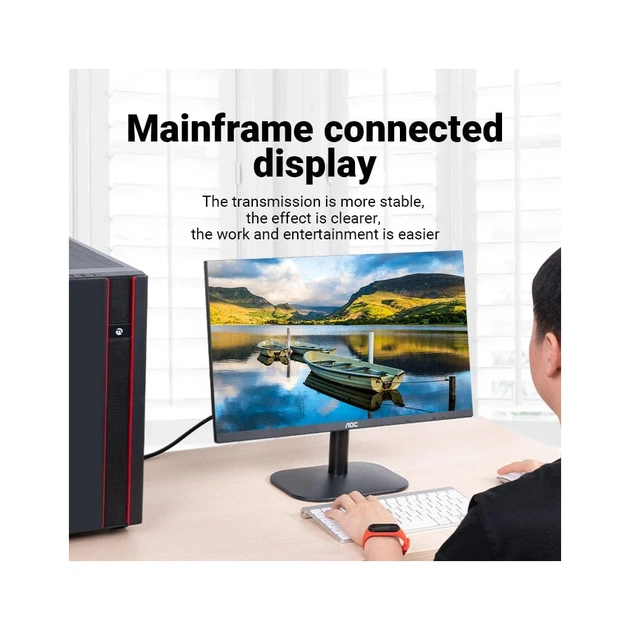 Кабель мультимедійний VGA M to VGA M 5.0m black Vention (DAEBJ) - зображення 3