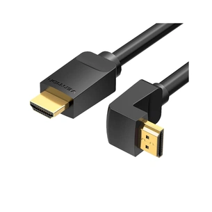 Кабель мультимедійний HDMI M to HDMI M 3.0m 90° corner black Vention (AAQBI) зображення 1