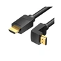 Кабель мультимедійний HDMI M to HDMI M 3.0m 90° corner black Vention (AAQBI) - зменшене зображення 1