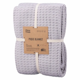 Плед Ardesto Pique 100% бавовна сірий світлий 160х230 см (ART0816PL) зображення 1