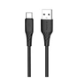 Дата кабель USB 2.0 AM to USB-C 1.0m 3A textured PVC black ColorWay (CW-CBUC094-BK) - зменшене зображення 3