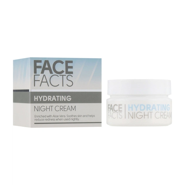 Крем для обличчя Face Facts Hydrating Night Cream Зволожувальний нічний 50 мл (5031413913019) - зображення 1