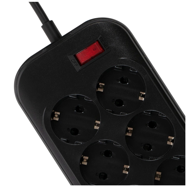 Мережевий фільтр живлення ColorWay CW-CHE64B, 6 розеток/4USB Black (CW-CHE64B) - picture 6