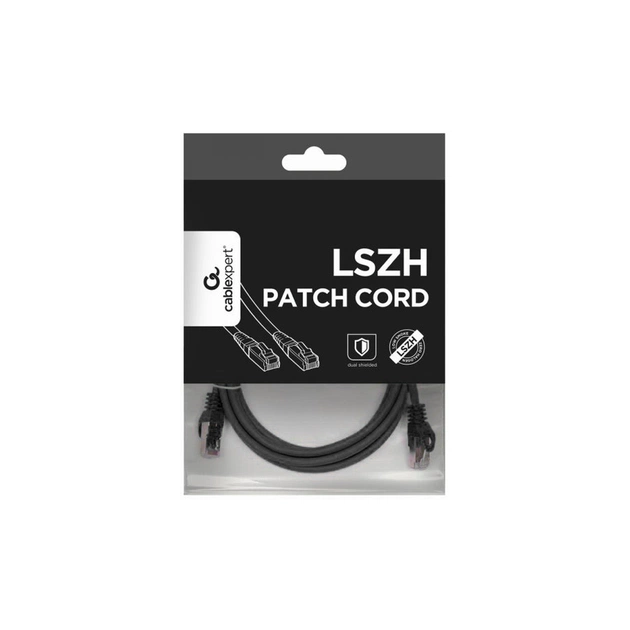 Патч-корд 1.5м S/FTP Cat 6A CU LSZH black Cablexpert (PP6A-LSZHCU-BK-1.5M) - изображение 4