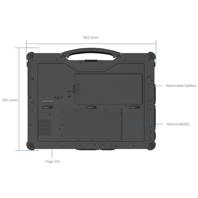 Ноутбук Vinga Scout X14A (X14A-1235161024B) - изображение 12
